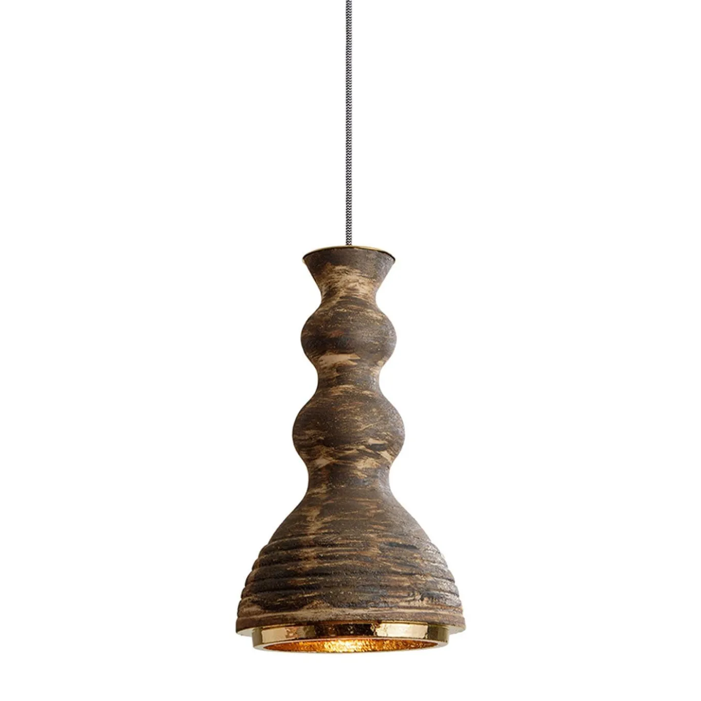 7307 Allegra, lampada a sospensione marrone sfumato