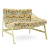 Amaca con sedia a sdraio con motivo beige e verde di Debonademeo Studio