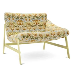 Amaca con sedia a sdraio con motivo beige e verde di Debonademeo Studio