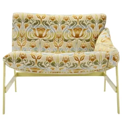 Amaca con sedia a sdraio con motivo beige e verde di Debonademeo Studio