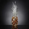 Ananas grande in vetro ambrato