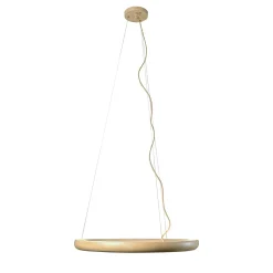 Anello Ciondolo in legno beige