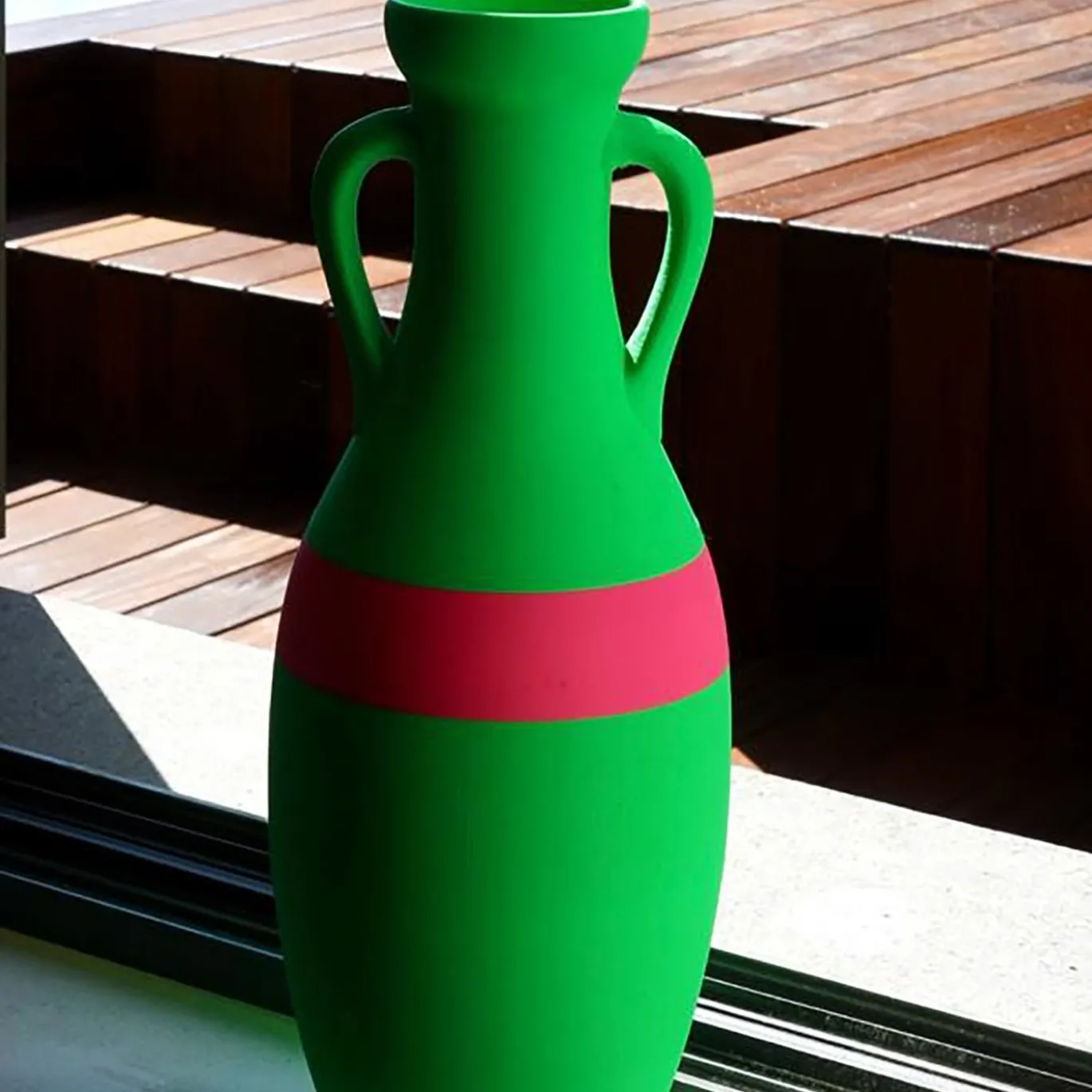 Anfora Giulio Cesare XL verde e fucsia