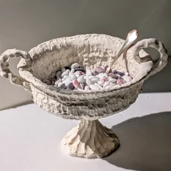 Anfora Grande in Ceramica Bianca Rocco