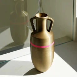 Anfora Ottaviano XL in bronzo e fucsia