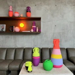 Anfora Ottaviano XL viola fucsia e verde