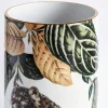Animalia Vaso cilindrico in porcellana con ghepardo