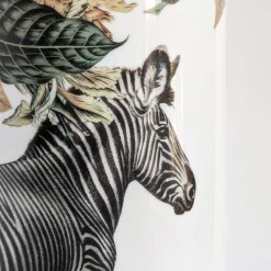 Animalia Vaso cilindrico in porcellana con zebra