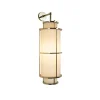 Annie Lampada da Parete Ottone Finitura Oro con Paralume in Tessuto Bianco