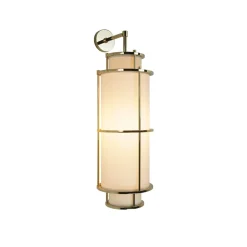 Annie Lampada da Parete Ottone Finitura Oro con Paralume in Tessuto Bianco