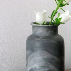 Antica Farmacia Bardiglio Bottiglia XL in marmo grigio