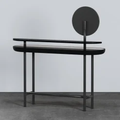 Apollo Black Walnut Wood And Calacatta Marble Vanity With Mirror