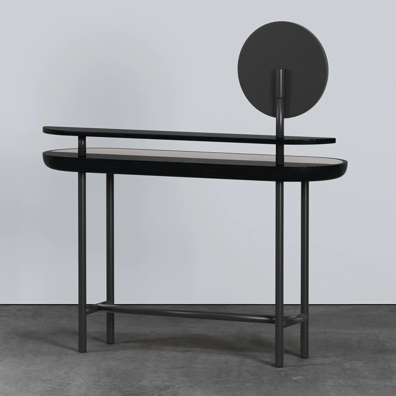 Apollo Black Walnut Wood And Calacatta Marble Vanity With Mirror