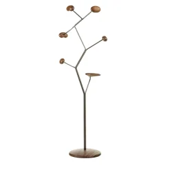 Appendiabiti in metallo e legno marrone Seed