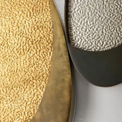 Applique a due petali in oro e acciaio di Mammini Candido