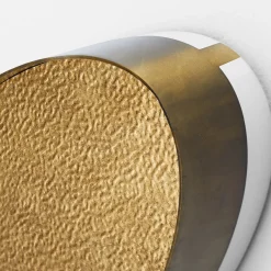 Applique a due petali in oro e acciaio di Mammini Candido