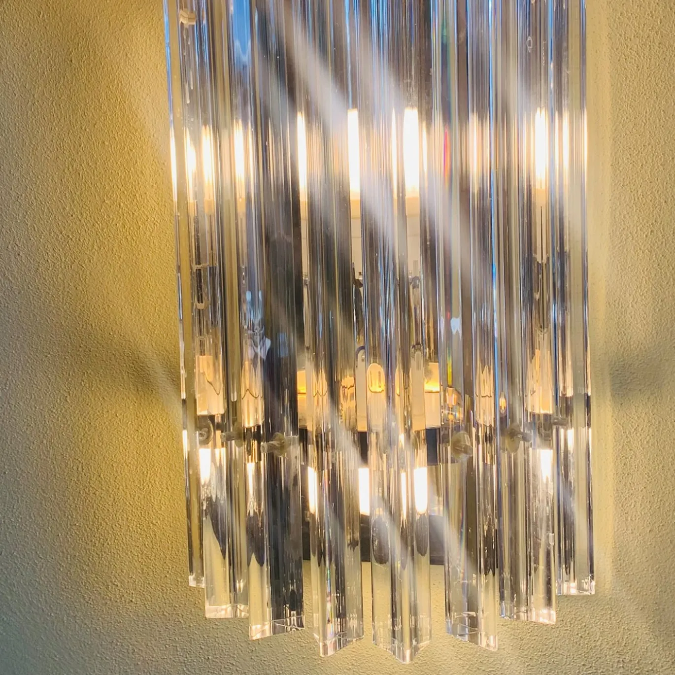 Applique a 12 luci in vetro di Murano
