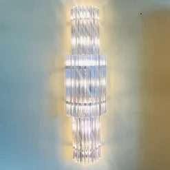 Applique a 12 luci in vetro di Murano