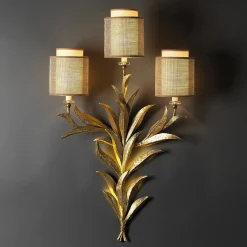 Applique a parete in foglia d'oro senza tempo