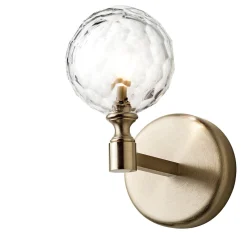 Applique a sfera di cristallo in oro