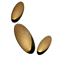 Applique a tre petali in metallo di Mammini Candido