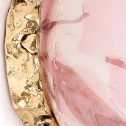 Applique Crown in Vetro di Murano Rosa