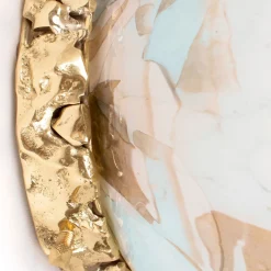 Applique Crown in Vetro di Murano Acquamarina