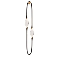 Applique da Parete Il Pezzo 12 in Ottone Nero e Oro