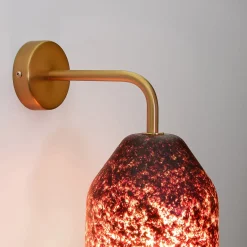 Applique da parete LAAB Small con foglie rosse