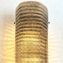 Applique da parete rettangolare in vetro fumé
