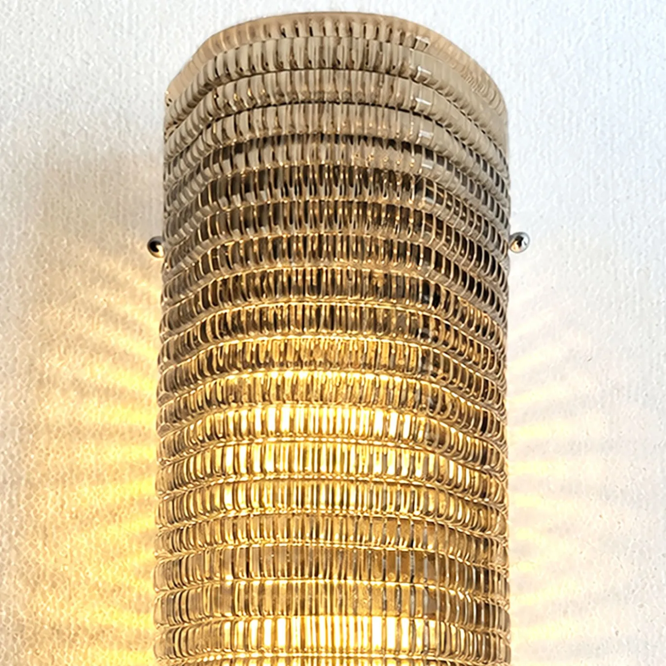 Applique da parete rettangolare in vetro fumé
