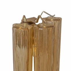 Applique da parete Tubi Bronzo in vetro marrone