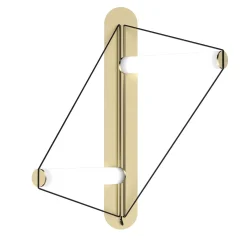 Applique Ed064 in ottone spazzolato