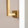 Applique Elle Verticale in Ottone con Finitura Dorata