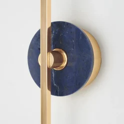 Applique Essential / Elite Stick in ottone lucido e sodalite