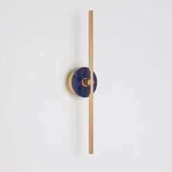 Applique Essential / Elite Stick in ottone lucido e sodalite