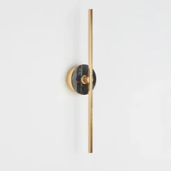 Applique Essential / Elite Stick in ottone lucido e labradorite