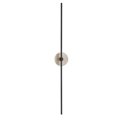 Applique Essential Grand Stick in bronzo e travertino