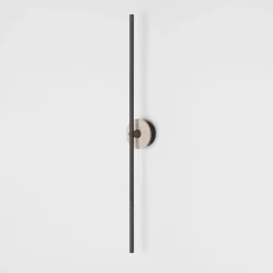 Applique Essential Grand Stick in bronzo e travertino