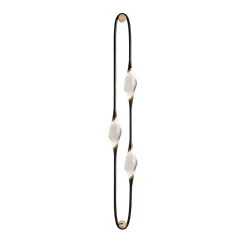 Applique Il Pezzo 12 a 3 luci in ottone nero e oro