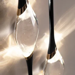 Applique Il Pezzo 12 a 3 luci in ottone nero e oro