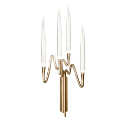 Applique Il Pezzo 3 a 4 luci ottone satinato