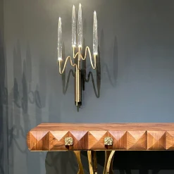 Applique Il Pezzo 3 a 4 luci ottone satinato