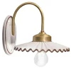 Applique L'Aquila C012 in ceramica bianca