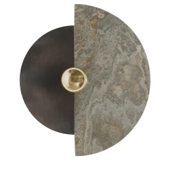 Applique Levante in bronzo e onice meteorite