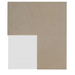 Applique Modulare X in ferro con finitura bianca e pietra beige
