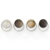 Applique Myring in ottone finitura oro e disco in marmo bianco