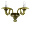 Applique Nicole a 2 Luci in Vetro Soffiato Verde Oliva
