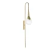 Applique Perpetua in ottone con texture liscia