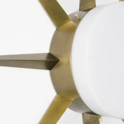 Applique/Plafoniera Solare Windrose in Ottone Bianco